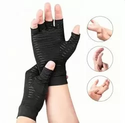 Компресивни ръкавици с медни влакна – за артрит, болки и схващане в ръцете