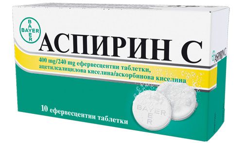 Аспирин + Витамин С таблетки х 10/20 бр.