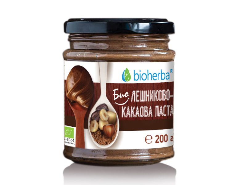 Биохерба - Био лешникова-какаова паста - 200 гр.
