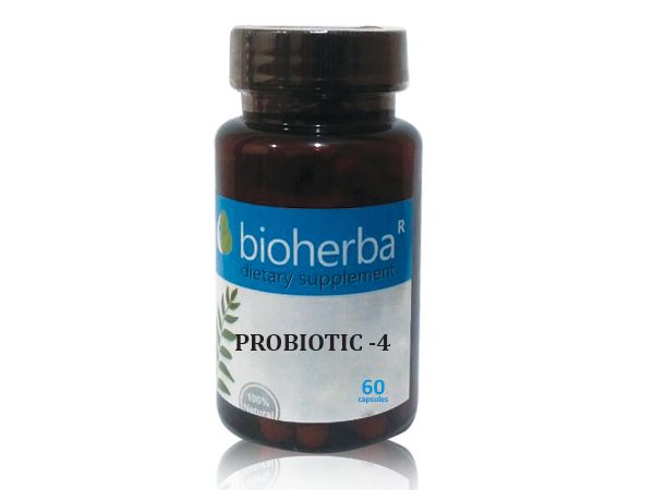 Биохерба - Пробиотици 4 щама х 60 капсули