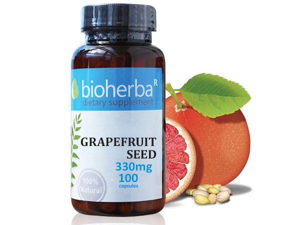 Биохерба – Семена от грейпфрут 330 мг. x 100 капсули