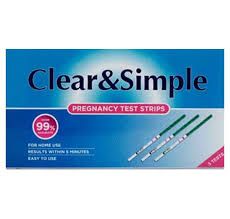 Тест за бременност Clear & Simple ленти x 3 бр.
