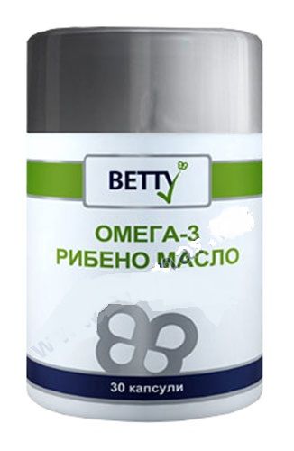 Бети Омега 3 рибено масло капс. 1000 мг. x 30 бр.