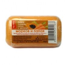 Милва Сапун с масло от морков и папая 60 гр. 