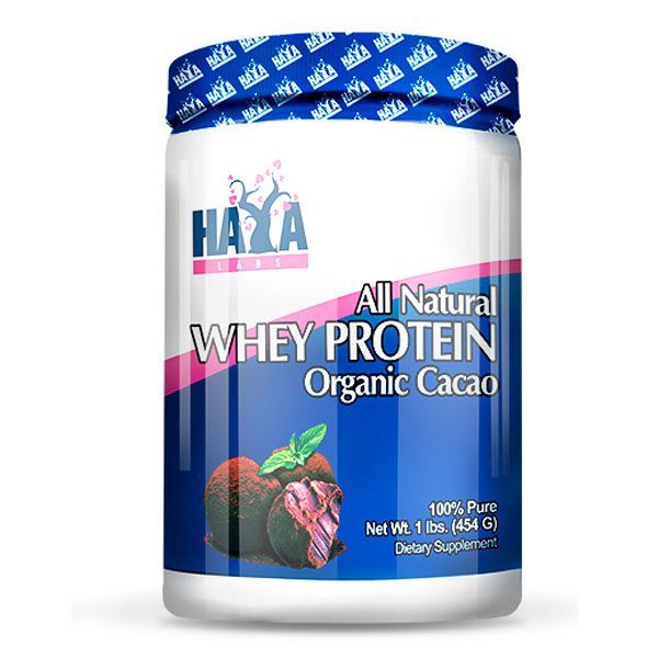 Хая лабс Суроватъчен протеин Органично Какао, 454 гр.