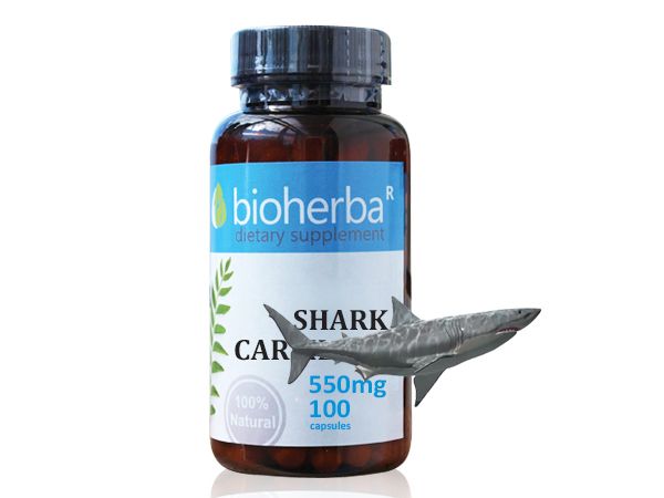 Биохерба -  Хрущял от акула, 550 мг, 100 капсули