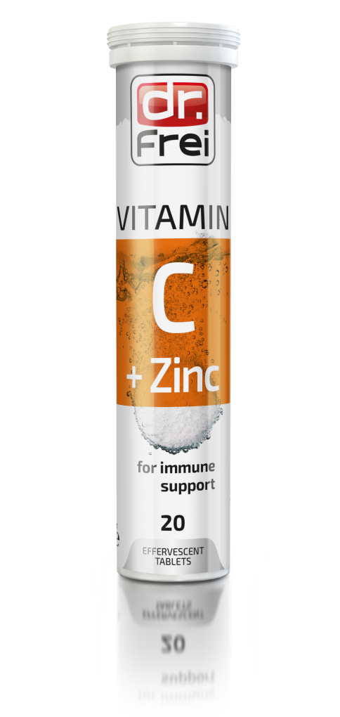 Разтворими витамини / ефервесцентни на Dr. Frei с витамин C и цинк