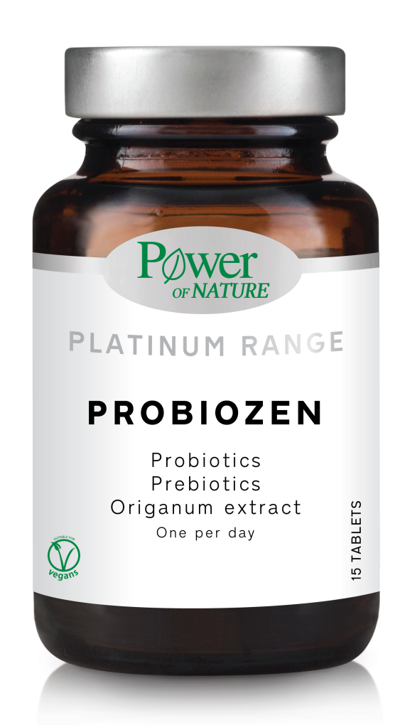 Пробиозен с пробиотици, пребиотици и екстракт от риган, 15 таблетки, 12g ℮, Power of Nature