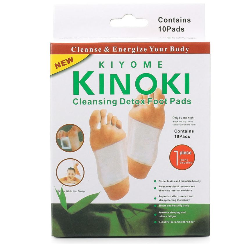 Детоксикиращи лепенки за крака Kinoki Verk Group, С витамини, 10 бр.
