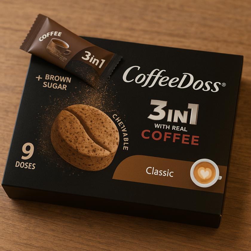 Кафе CaffeeDoss - под формата на таблетки за смучене - С  КЛАСИЧЕСКИ ВКУС, 135 бр