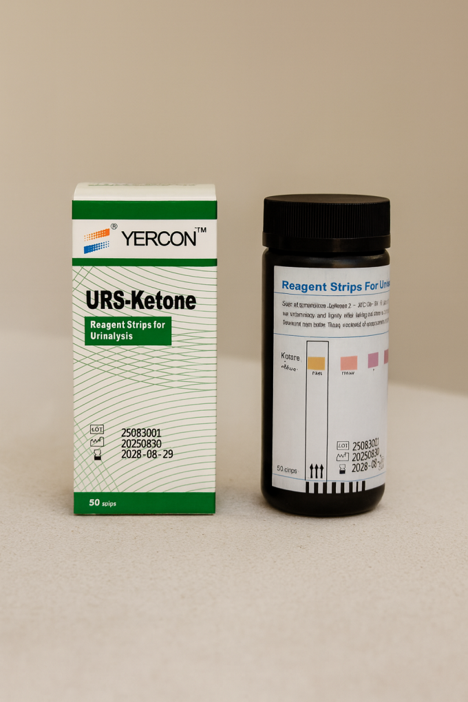 Тест ленти за КЕТОНИ В УРИНАТА URS-KETONE х 50 бр.