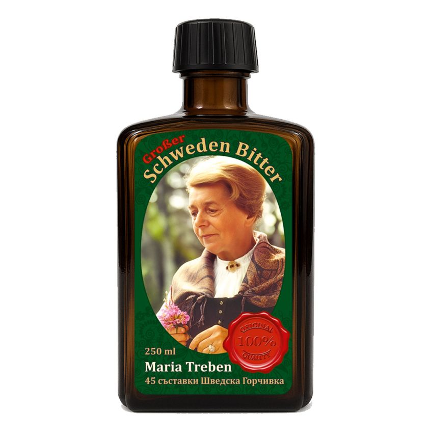 Шведска горчивка по Мария Требен с 45 билки, 250 мл.