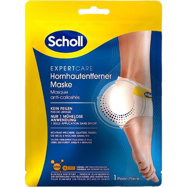 Ексфолираща маска за отстраняване на мазоли Scholl, 2 бр.