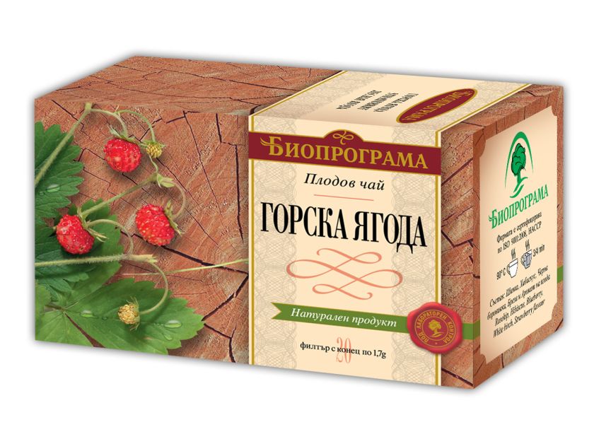 Билков чай Горска ягода - филтър  