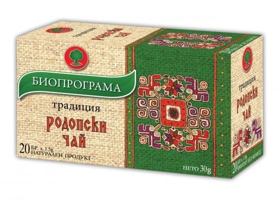 Билков Родопски чай - филтър