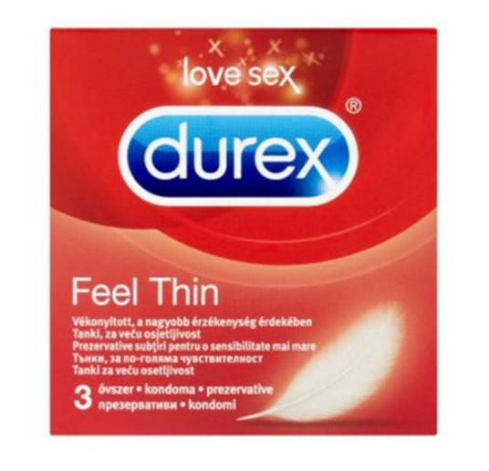 Презервативи Durex Feel Thin - 3 бр.