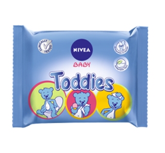 Нивеа Baby Toddies кърпички  x 60 бр. /пакет/