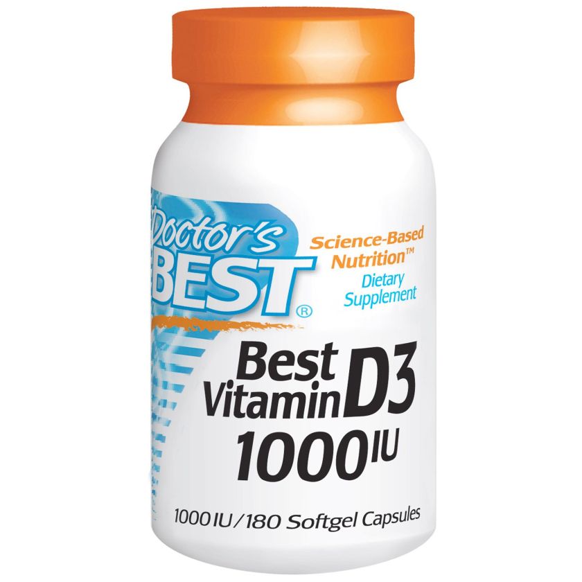 Доктор'с Бест - Витамин Д3 - капсули 1000мг х 180