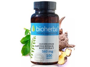 Биохерба - Глюкоманан натурален коняк корен екстракт х 100 капсули