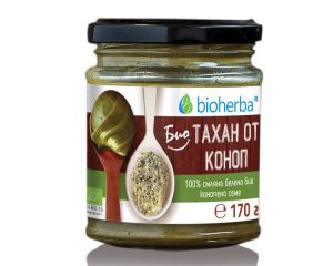 Биохерба - Био тахан от коноп, 100% био смляно конопено семе, - 170 гр.