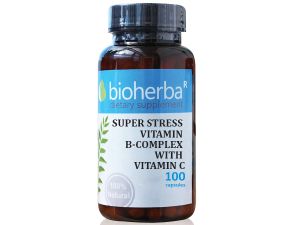 Биохерба - Супер Стрес витамин B Комплекс с Витамин C х 100 капсули