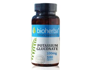 Биохерба – Калий /Potassium Gluconate/ 100 мг. x 100 капсули