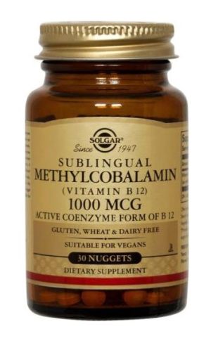 Метилкобаламин 1000мкг х 30 Солгар