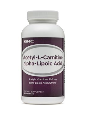 Ацетил Л-карнитин + Алфа липоева киселина капс. x 60 бр. – GNC