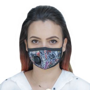 Защитна маска с клапан Dr. Frei - подсилена със сребърни йони - FFP2 защита