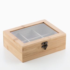 Кутия за чай от бамбук Bigbuy Taketokio