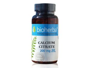 Биохерба - Калциев цитрат 200 мг, 60 капсули