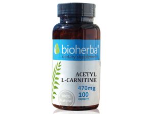 Биохерба - Ацетил Л-Карнитин 470 мг., 100 капсули