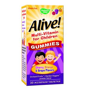 Мултивитамини и минерали за деца Natures Way, 30 желирани таблетки