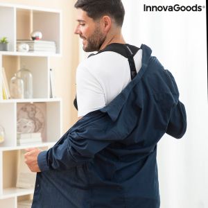 Регулируем колан за изправяне и поддържане стойката на гърба InnovaGoods, Черен, Универсален размер