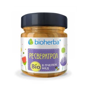 Био пчелен мед с РЕСВЕРАТРОЛ, Биохерба, 280 гр.