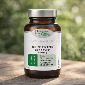 Берберин Платинум за регулиране на Холестерол и Кръвна захар, 500mg х 30 капсули, Power of Nature