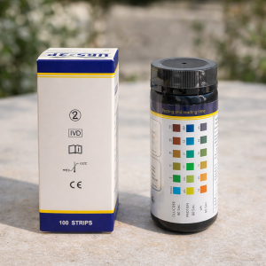 Тест ленти за БЕЛТЪК, PH и ГЛЮКОЗА В Урината  URS-3S х 50 бр.