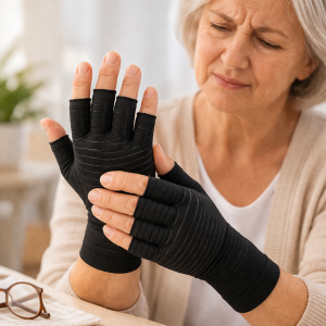 Компресивни ръкавици с медни влакна – за артрит, болки и схващане в ръцете