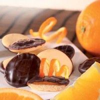 Бисквити шоколадови с портокалов пълнеж, БЕЗ глутен - 125 гр. 