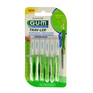 Индертални четки за зъби /зелени/ 1.1 мм. х 4 бр.