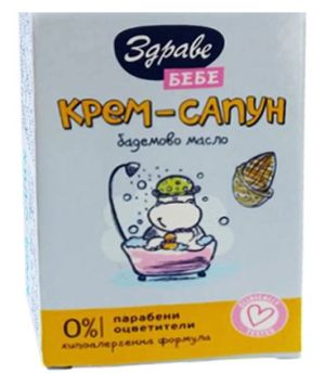 Крем-сапун Здраве Бебе с бадемово масло х 75 гр. - Арома